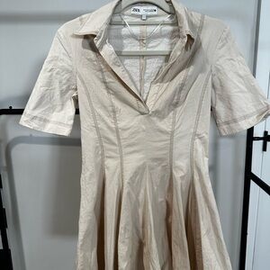 Zara Beige Mini Dress